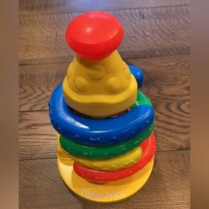 COPY - Vintage FISHER-PRICE #1017 1988 Carnival Clown Stacker Toy